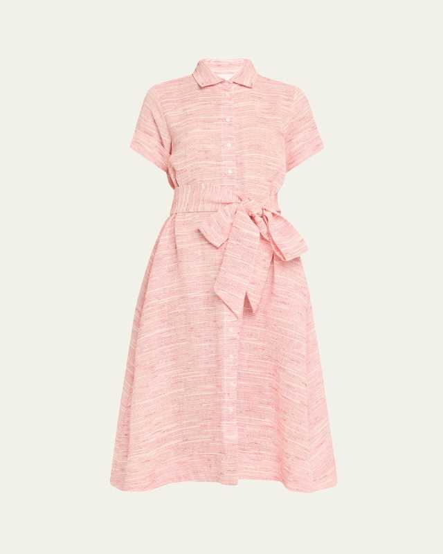 Striped Gauze Shirtdress